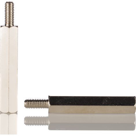 Entretoise filetée RS PRO, longueur 25mm, Mâle / Femelle, M3 x M3 ( Prix pour Paquet de 50 )