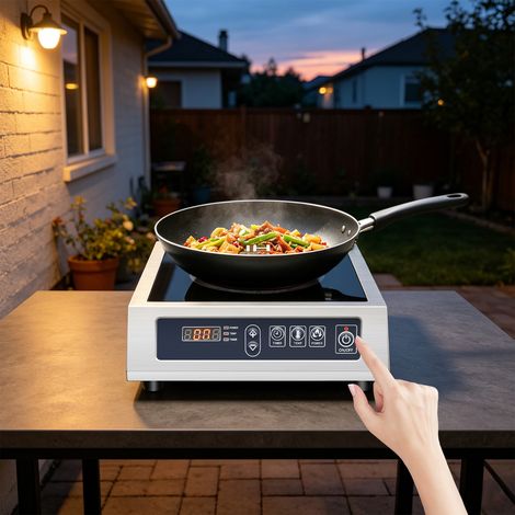 【Maison connectée】Plaque de cuisson à induction, plaque de cuisson, cuisinière à induction, plan de cuisson, cuisinière professionnelle 3500 W (1/5)