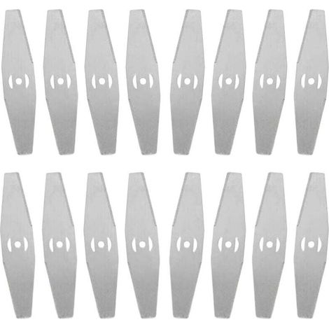 Coupe Bordure Lame De Rechange, 16Pcs Lames Métal Coupe Bordure, Lame Tondeuse à Gazon Universelle, pour Coupe Bordure sans Fil Garniture De Jardin,Metal Blade (1/3)