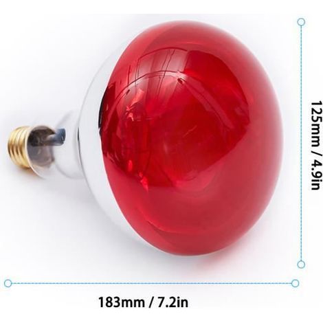 Lampe chauffante infrarouge - MOMOTOU - E27 - 275W - 220V - Soulagement de la douleur