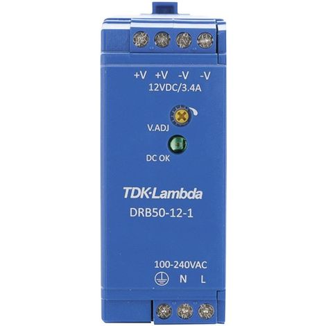 TDK-Lambda DRB-50-12-1 fuente de alimentación carril DIN 12V 50W