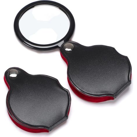 Loupe de poche pliable 10x (lot de 2),