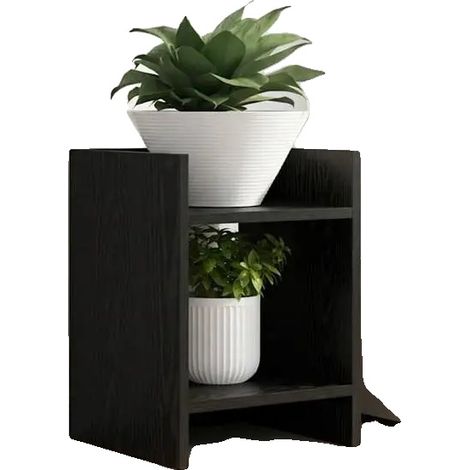 Soporte para plantas, multiusos, diseño resistente, negro. (1/2)