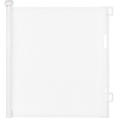 Barrière de sécurité rétractable pour bébé et animaux – Hauteur 86 cm, largeur 140 cm – Installation facile intérieure/extérieure – Mécanisme à double verrouillage – Superseller