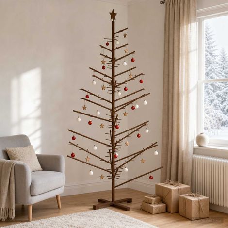 vidaXL Albero di Natale in legno KOTKA 210 cm (1/5)