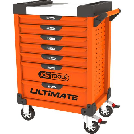 KS Tools - Servante ULTIMATE orange, 7 tiroirs - 819.0007 (1/2)