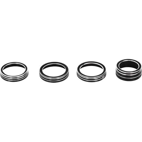 Copertura per pulsante climatizzatore, cornice per pulsante interruttore fari, ricambi per accessori Jeep Wrangler JL 2018-2021, nero (1/5)