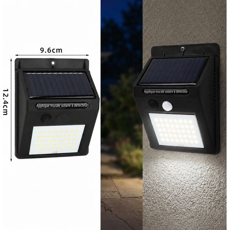 Applique murale solaire LED extérieure triangulaire 40 LED XY001/C 40led xy001 13 × 11 × 6 cm 300 g – Livraison gratuite