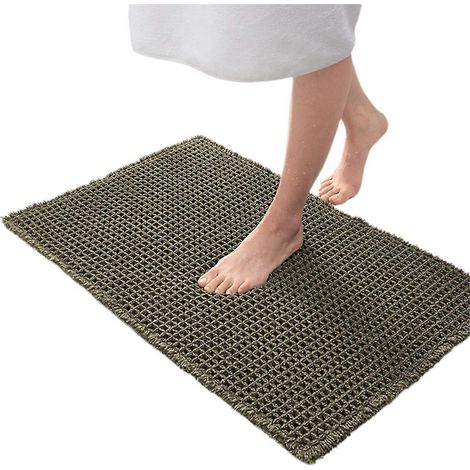 Geprägte Badezimmer-Fußmatte, rutschfest, grün (1/5)