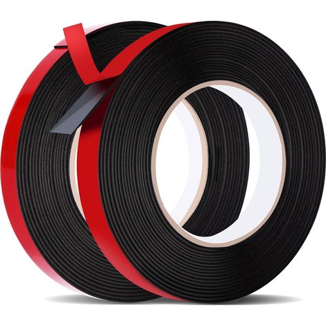 2 Rollen extra starkes doppelseitiges Klebeband, wasser- und hitzebeständig, für Autos, LED-Streifen, Dekoration (10 m x 10 mm/10 m x 15 mm) (1/5)