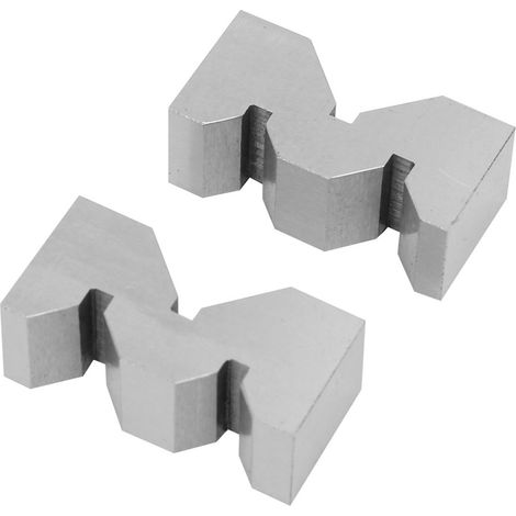 2 Stück hochpräzise M-Typ V-Blöcke 50 mm aus Kohlenstoffstahl für Plattformmessungen (1/5)