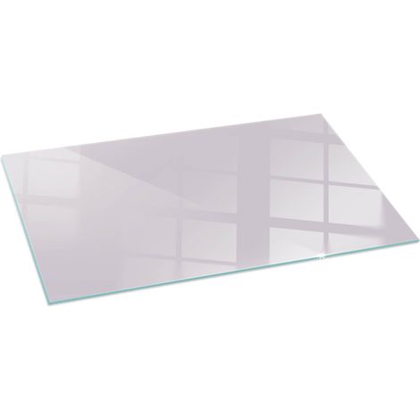 Grande Plaque décorative imprimée pour cheminée protection de sol avec impression décorative Couleur Violet clair 140x70 cm (1/5)