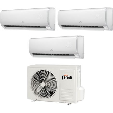 Inverter Ferroli Giada M 9000+9000+18000 btu Trial Split Inverter Aire Acondicionado con 27-3 Wi-Fi Integrado Alexa y Google HOME 9+9+18 - NUEVO