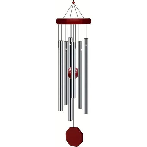70 cm großes musikalisches Garten-Windspiel, 6 Aluminiumröhren, Metall, Außenglocken, Garten-/Verandadekoration (1/5)