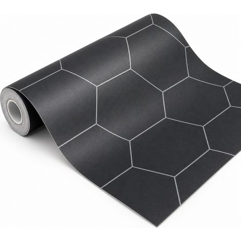 Self-Adhesive Non-Slip Floor Sticker Bathroom Black (1/5)