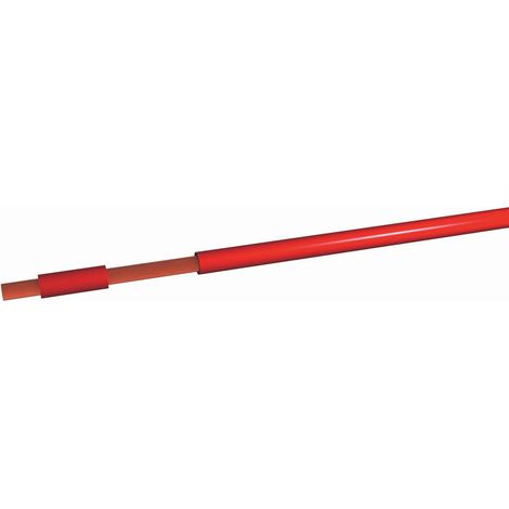 Fil de câblage électrique RS PRO, 10 mm² 8 AWG, 450/750 V, PVC Rouge, 100m ( Prix pour Bobine de 100 Mètres )