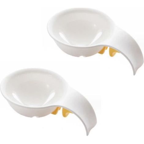 Egg separator, egg yolk separator, with silicone holder, kitchen sieve tool, baking supply, for muffins (1/4)