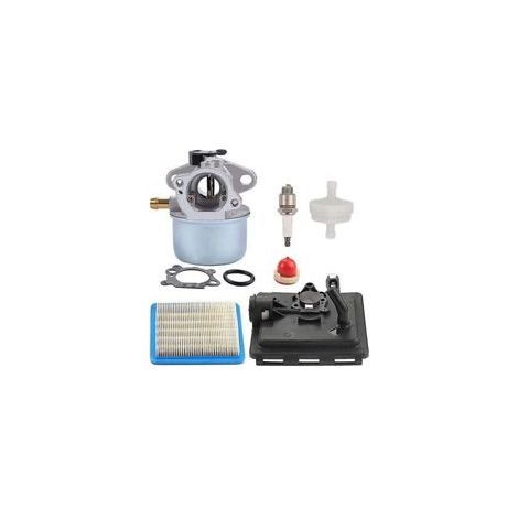 799868 498170 Carburador para motores pequeños de 4 tiempos Briggs & Stratton 124T02 124T07 126M02 129700 12V800 12C700, reemplaza 14111 799872 694202, con base de cebado de filtro de aire YMYNY