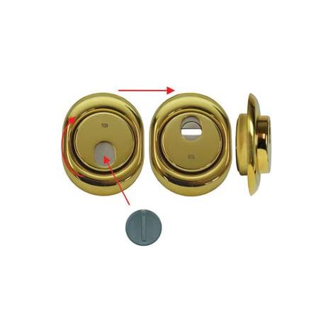 Defender Magnétique Mag Monolith Laiton Pvd Pour Cylindre Européen H 25 - mm.88x68x25h. (MRM29-25D1A2)