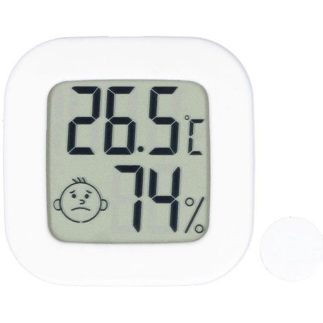 Stück Mini-Raumthermometer-Hygrometer zur Wandmontage mit Komfortanzeige für Temperatur und Luftfeuchtigkeit