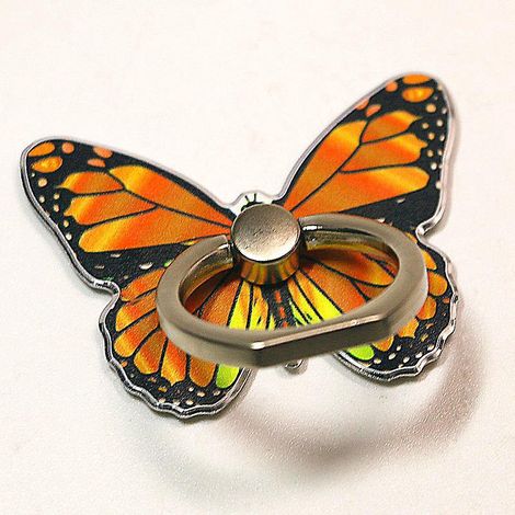 orange-anneau De Support Pour Tlphone Portable Rglable 360motif Papillon Mignon Anneau De Support Pour Tlphone Avec Boucle De Bouton Les Smartpho (1/5)