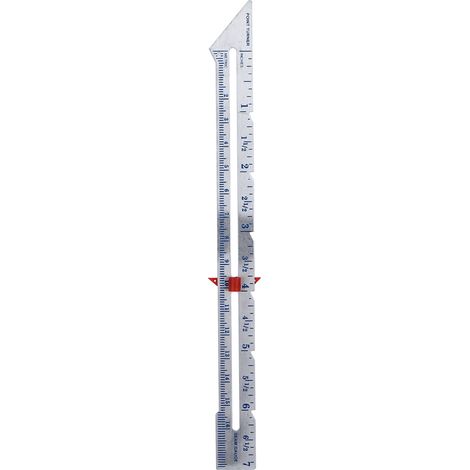 Quilting Ruler Seam Allowance Pointed Edge Sewing Measuring DIY Tools for Positioning Amount Button Margin Parallel LineSilver (1/5)