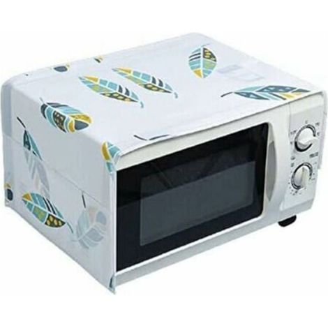 Housse anti-poussière pour four à micro-ondes, protection de cuisine avec motif plume (1/4)