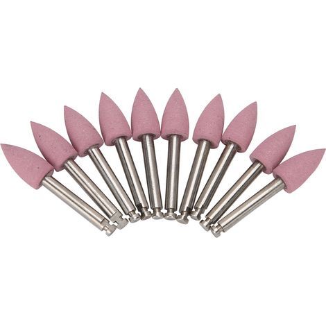 Lot de 10 fraises de polissage dentaire à basse vitesse, embouts de foret roses 410 (1/5)