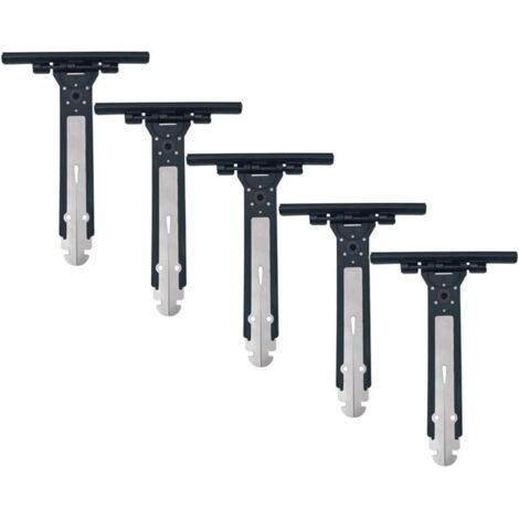 Ressorts de suspension pour volets roulants - Crochets de sécurité en acier - Lot de 5 (153x108mm) (1/5)