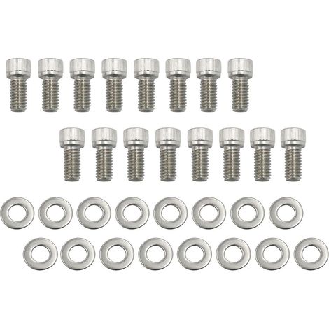 SBF-Krümmerschrauben-Set aus Edelstahl für Small Block Motoren, passend für Ford 260, 289, 302, 351W, 351C und 5,0L