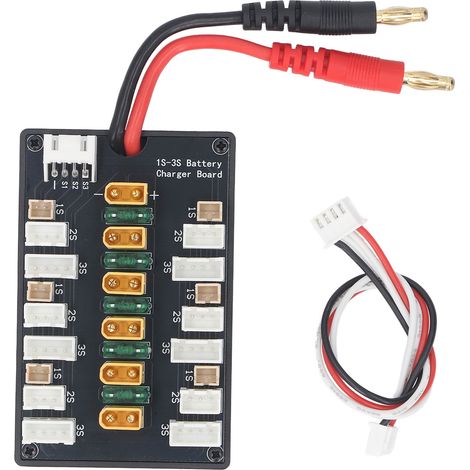 Carte de charge parallèle de batterie, connecteur équilibré ABS 1S-3S