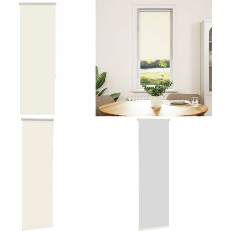vidaXL Store enrouleur occultant blanc cassé 40x175cm largeur du tissu (1/5)