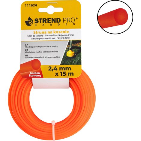 Trimmerfaden Golden Economy 2,4 mm, L-15 m, rund