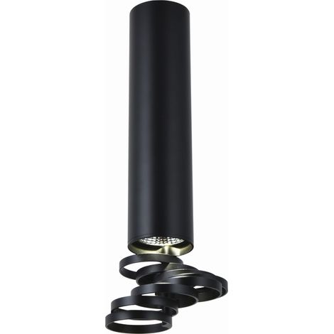 Tube LED encastré 1 GU10 Noir Aluminium Candellux 2282763 (1/3)