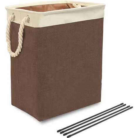 Grand Panier Linge Pliable Corde Rangement Chambre Buanderie (1/4)