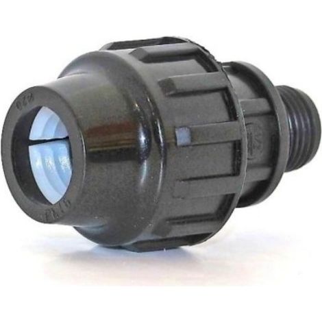 Enlace Riego Manguera  M Ø 20Mm-1/2" Roscado  Fitting Polipropileno  Natuur (1/2)