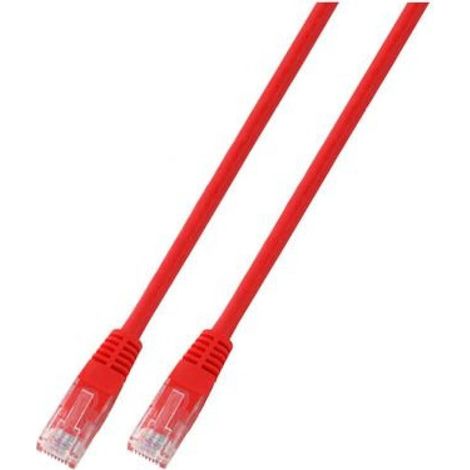 Cable de conexión RJ45 U/UTP categoría 6 PVC CCA rojo 5 m