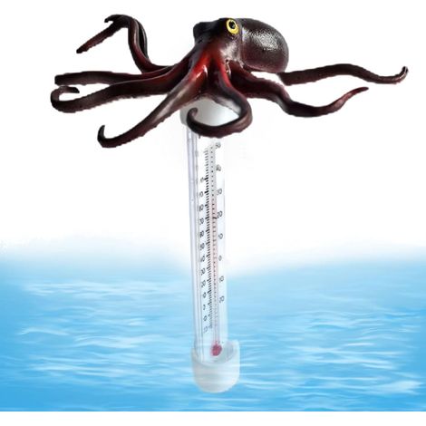 Thermomètre Pour Eau,Animaux Dessinés Animés Accessoire de Piscine  Thermomètre Grand Pour Piscine Accessoire Maison Intérieur Extérieur Spa Source Chaude Baignade Famille Lac Baignoire