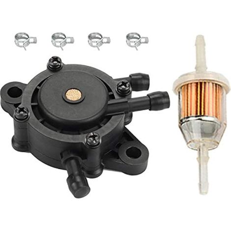 Pompe à Carburant avec Colliers de Filtre à Carburant pour Kohler 17 HP-25 HP pour John Deere LA110 LA145 LA105 LA120 LA125 LA130 LA140 LA150 LA175 Petit Moteur Tondeuse à Gazon Tracteur (1/2)