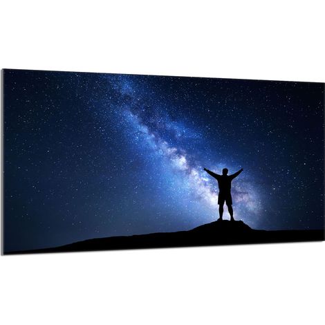 Glas-Herdplattenschutz 90x52 Sterne