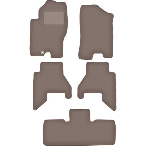 Alfombrillas de velour para Nissan Pathfinder 7 plazas (antes del facelift) (2005-2010) beige (1/5)