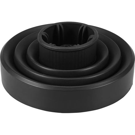 Diffuseur Seche Cheveux, Diffuseur Universel pour Sèche-Cheveux Pliable Outil De Coiffure pour Cheveux Fins, épais, Bouclés, Frisés, Ondulés, Secs et Gain de Volume Sans Frisottis - Noir (1/5)