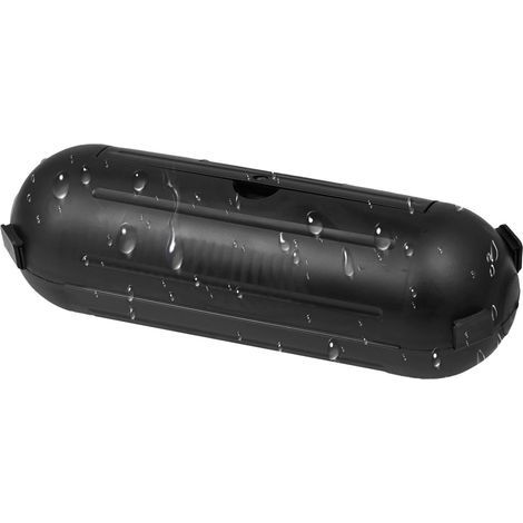 Boîtier de Sécurité Fiche et Prise, Boitier Protection Prise Electrique Exterieur, Boîtier de Protection Etanche pour Rallonge, Prolongateur Jardin, Rallonge Prise, Boite Cache Prise Electrique