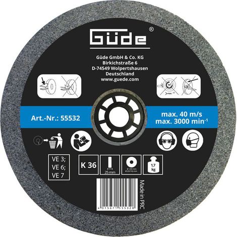 GÜDE SCHLEIFSCHEIBE 200x25x32mm K 36 ZU GÜDE DOPPELSCHLEIFER GDS 200-35