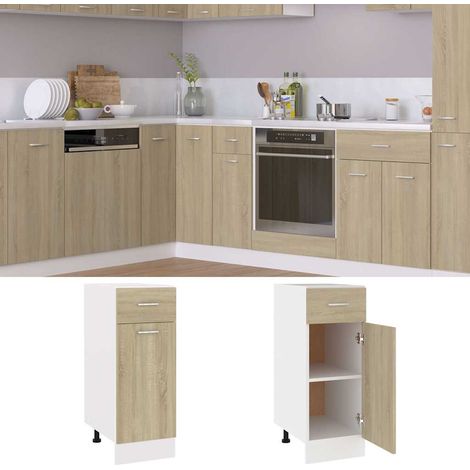 Maison Exclusive - Armoire à tiroirs inférieure "Lyon" Chêne Sonoma 30 x 46 x 81,5 cm Bois d'ingénierie (1/5)