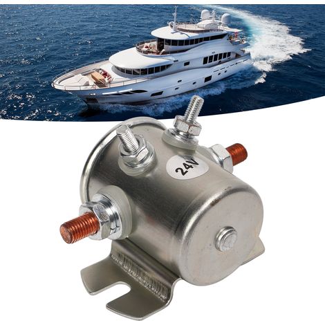 Relais de démarreur moteur 200A 24V adapté aux voiturettes de golf, aux treuils et aux applications marines. (1/5)