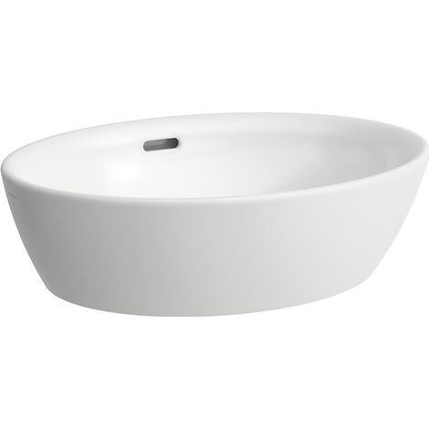 Vasque pour lavabo LAUFEN PRO L 520 x 390 mm avec trop-plein, sans trou pour robinetterie blanc LAUFEN