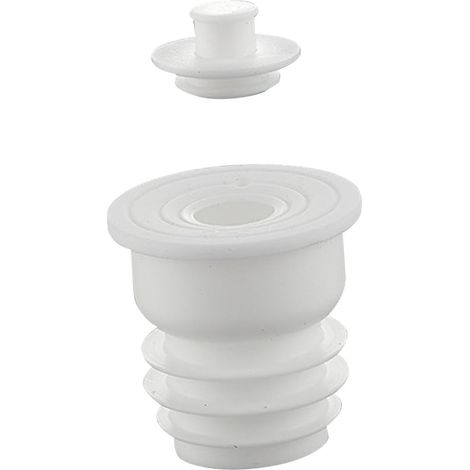 Bouchon D'étanchéité de Tuyau D'évacuation, Silicone Blanc, 35-40mm (1/5)