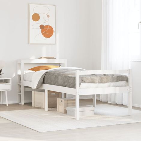Seniorenbett mit Kopfteil ohne Matratze Weiß 75x190 cm (1/5)