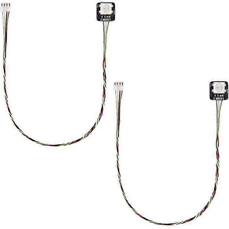 Deux composants imprimés en 3D : alimentation avec connecteurs IDC0.8 à 4 broches compatibles avec les cartes LED RGB Bambulab CyberBrick WS2812 (1/5)